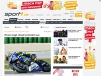 Bild zum Artikel: Rossi siegt, Bradl scheidet aus