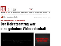 Bild zum Artikel: Versteckt in Details - Heiratsantrag war geheime Videobotschaft