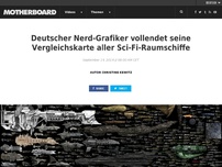 Bild zum Artikel: Deutscher Nerd-Grafiker vollendet Vergleichskarte aller Sci-Fi-Raumschiffe