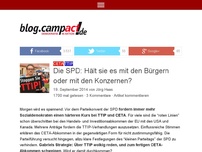 Bild zum Artikel: Die SPD: Hält sie es mit den Bürgern oder mit den Konzernen?