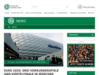 Bild zum Artikel: EURO 2020: Drei Vorrundenspiele und Viertelfinale in München