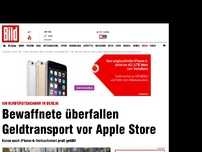 Bild zum Artikel: Vor Apple-Store - Zwei Männer überfallen Geldtransport