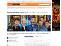 Bild zum Artikel: Bundesvision Song Contest 2014: Wurstigkeit und Werbeblöcke