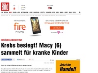 Bild zum Artikel: Ihr Lächeln macht Mut - Krebs besiegt! Macy (6) sammelt für kranke Kids