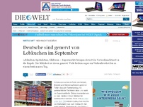 Bild zum Artikel: Weihnachtsgebäck: Deutsche sind genervt von Lebkuchen im September