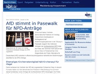Bild zum Artikel: AfD stimmt in Greifswald für NPD-Anträge