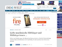 Bild zum Artikel: Offener Brief: Liebe muslimische Mitbürger und Mitbürgerinnen ...