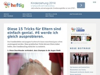 Bild zum Artikel: Diese 15 Tricks für Eltern sind einfach genial. #6 werde ich gleich ausprobieren.