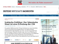 Bild zum Artikel: Irakische Politiker: Der Islamische Staat ist eine Erfindung der CIA