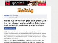 Bild zum Artikel: Meine Augen wurden groß und größer, als ich von diesem unglaublichen Ort erfuhr. Und es muss...