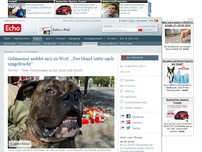 Bild zum Artikel: Gebissener meldet sich zu Wort: 'Der Hund hätte mich umgebracht'