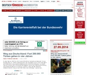 Bild zum Artikel: Weg aus Deutschland: Fast 200.000 Türken gehen in vier Jahren