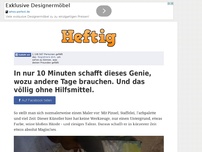 Bild zum Artikel: In nur 10 Minuten schafft dieses Genie, wozu andere Tage brauchen. Und das völlig ohne Hilfsmittel.