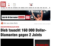 Bild zum Artikel: Schlechter Deal - Dieb tauscht Diamanten gegen 2 Joints