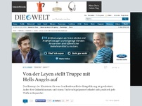 Bild zum Artikel: 'Zippert zappt': Von der Leyen stellt Truppe mit Hells Angels auf