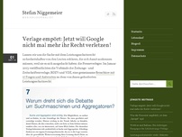 Bild zum Artikel: Verlage empört: Jetzt will Google nicht mal mehr ihr Recht verletzen!