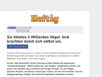 Bild zum Artikel: Sie töteten 2 Milliarden Vögel. Und brachten damit sich selbst um.