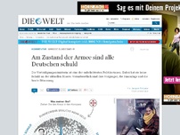 Bild zum Artikel: Marode Bundeswehr: Am Zustand der Armee sind alle Deutschen schuld