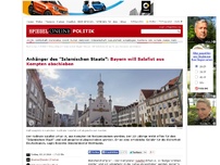 Bild zum Artikel: Anhänger des Islamischen Staats: Bayern will Salafist aus Kempten abschieben