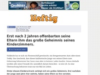 Bild zum Artikel: Erst nach 2 Jahren offenbarten seine Eltern ihm das große Geheimnis seines Kinderzimmers.