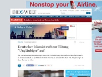 Bild zum Artikel: Propagandavideo: Deutscher Islamist ruft zur Tötung 'Ungläubiger' auf