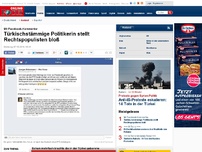 Bild zum Artikel: Nachhilfe in Rechtschreibung - Türkischstämmige Grünen-Politikerin stellt Rechtspopulisten auf Facebook bloß