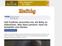 Bild zum Artikel: Seit 8 Jahren versuchen sie, ein Baby zu bekommen. Was dann passiert, haut sie komplett vom Hocker.