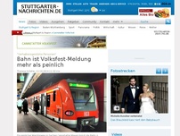 Bild zum Artikel: 'Verhaltensgestörte Personen': Bahn ist Volksfest-Meldung mehr als peinlich