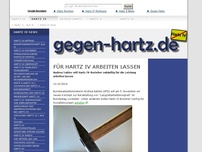Bild zum Artikel: Für Hartz IV Arbeiten lassen