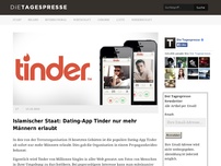 Bild zum Artikel: Islamischer Staat: Dating-App Tinder nur mehr Männern erlaubt