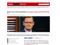 Bild zum Artikel: Erster linker Ministerpräsident: Thüringen steuert auf Rot-Rot-Grün zu