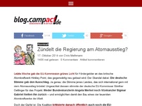 Bild zum Artikel: Zündelt die Regierung am Atomaustieg?