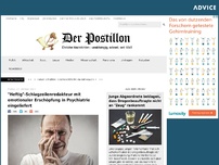 Bild zum Artikel: 'Heftig'-Schlagzeilenredakteur mit emotionaler Erschöpfung in Psychiatrie eingeliefert