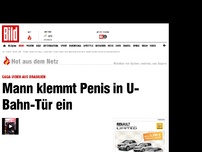 Bild zum Artikel: Gaga-Video aus Brasilien - Mann klemmt Penis in U-Bahn-Tür ein!