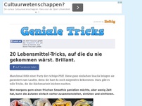 Bild zum Artikel: 20 Lebensmittel-Tricks, auf die du nie gekommen wärst. Brillant.