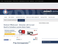 Bild zum Artikel: Rückruf: Milzbrand – Könecke ruft Corned Beef in Scheiben zurück (Kein Fake)