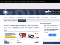 Bild zum Artikel: Warum trinkt man nie wieder Cola, nachdem man auf Facebook darüber ein Video gesehen hat?