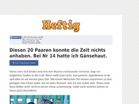 Bild zum Artikel: Diesen 20 Paaren konnte die Zeit nichts anhaben. Bei Nr 14 hatte ich Gänsehaut.