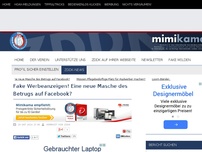 Bild zum Artikel: Fake Werbeanzeigen! Eine neue Masche des Betrugs auf Facebook.