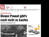 Bild zum Artikel: Vom VW-Gelände geklaut - Diesen Passat gibt's noch nicht zu kaufen