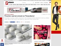 Bild zum Artikel: Forderung nach Rezeptpflicht: Forscher warnen erneut vor Paracetamol