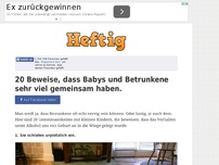 Bild zum Artikel: 20 Beweise, dass Babys und Betrunkene sehr viel gemeinsam haben.