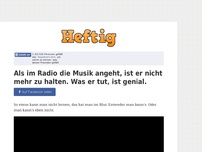 Bild zum Artikel: Als im Radio die Musik angeht, ist er nicht mehr zu halten. Was er tut, ist genial.