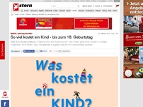 Bild zum Artikel: Windeln, Spielzeug, Nachhilfe: So viel kostet ein Kind - bis zum 18. Geburtstag