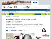 Bild zum Artikel: Aufstand im Netzwerk: Facebook löscht Foto von junger, stillender Mutter