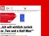 Bild zum Artikel: Charlie Sheen - „Ich will wirklich zurück zu ‚Two and a Half Men‘“