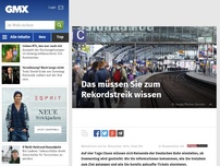 Bild zum Artikel: Das müssen Sie zum Rekordstreik wissen