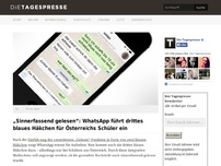 Bild zum Artikel: „Sinnerfassend gelesen“: WhatsApp führt drittes blaues Häkchen für Österreichs Schüler ein