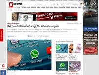 Bild zum Artikel: Vorsicht bei WhatsApp: Kerzen-Kettenbrief sorgt für Abmahnungen