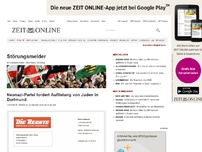 Bild zum Artikel: Störungsmelder: 
			  Neonazi Partei fordert Auflistung von Juden in Dortmund